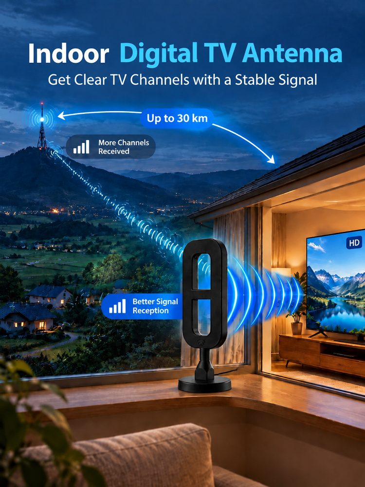 📺 X-Radar HD Antenna | 1000+ Free Channels for Life