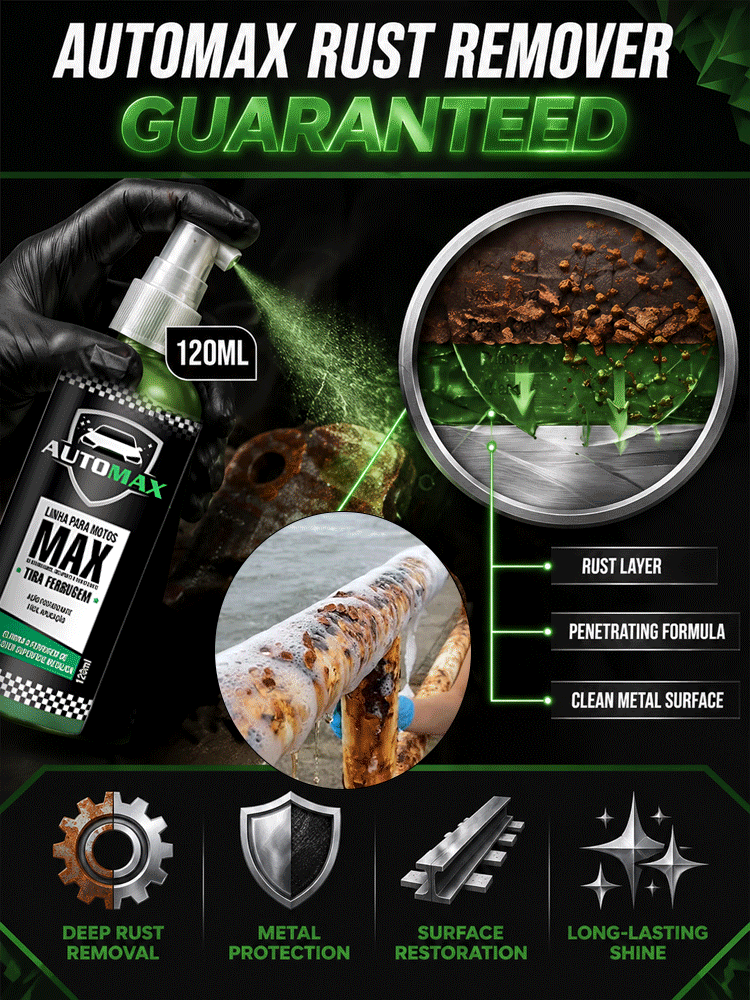 🛠️ 【Instant Rust Eraser】Ultra-Strong Metal Revival Spray