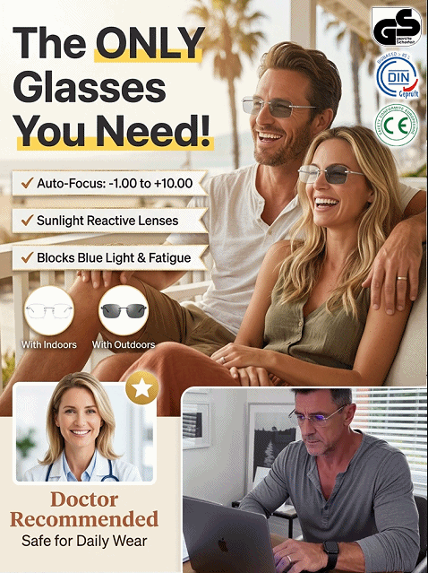 [Suitable for all ages] Frameless progressive multifocal reading glasses