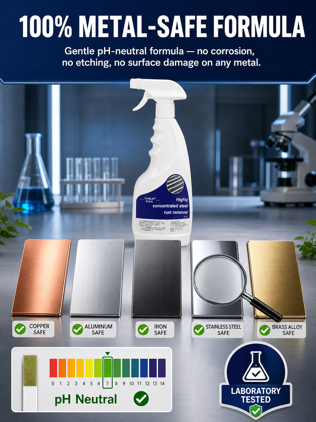 🛠️ 【Instant Rust Eraser】Ultra-Strong Metal Revival Spray