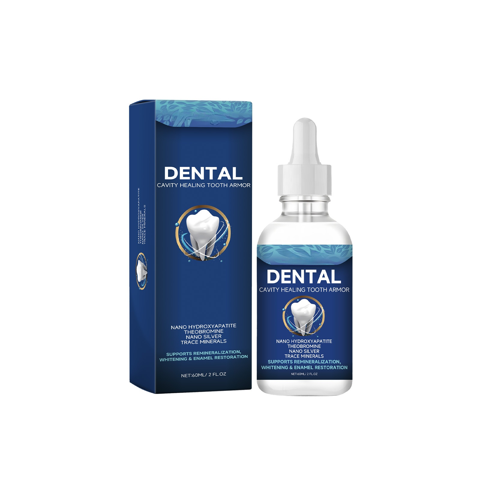🦷 Tooth Regeneration Care Drops Powered by Shark Cartilage Protein + Hydroxyapatite ✨Whitens teeth • Repairs enamel • Freshens breath • Supports natural tooth renewal