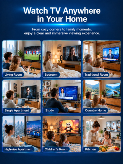 📺 X-Radar HD Antenna | 1000+ Free Channels for Life
