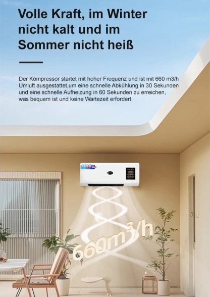 Moderne LED-Anzeige Warm- und Kaltluft tragbare Klimaanlage