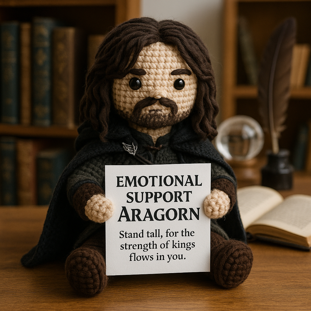 Fellowship of Comfort: LOTR Emotional Support Crochet Set