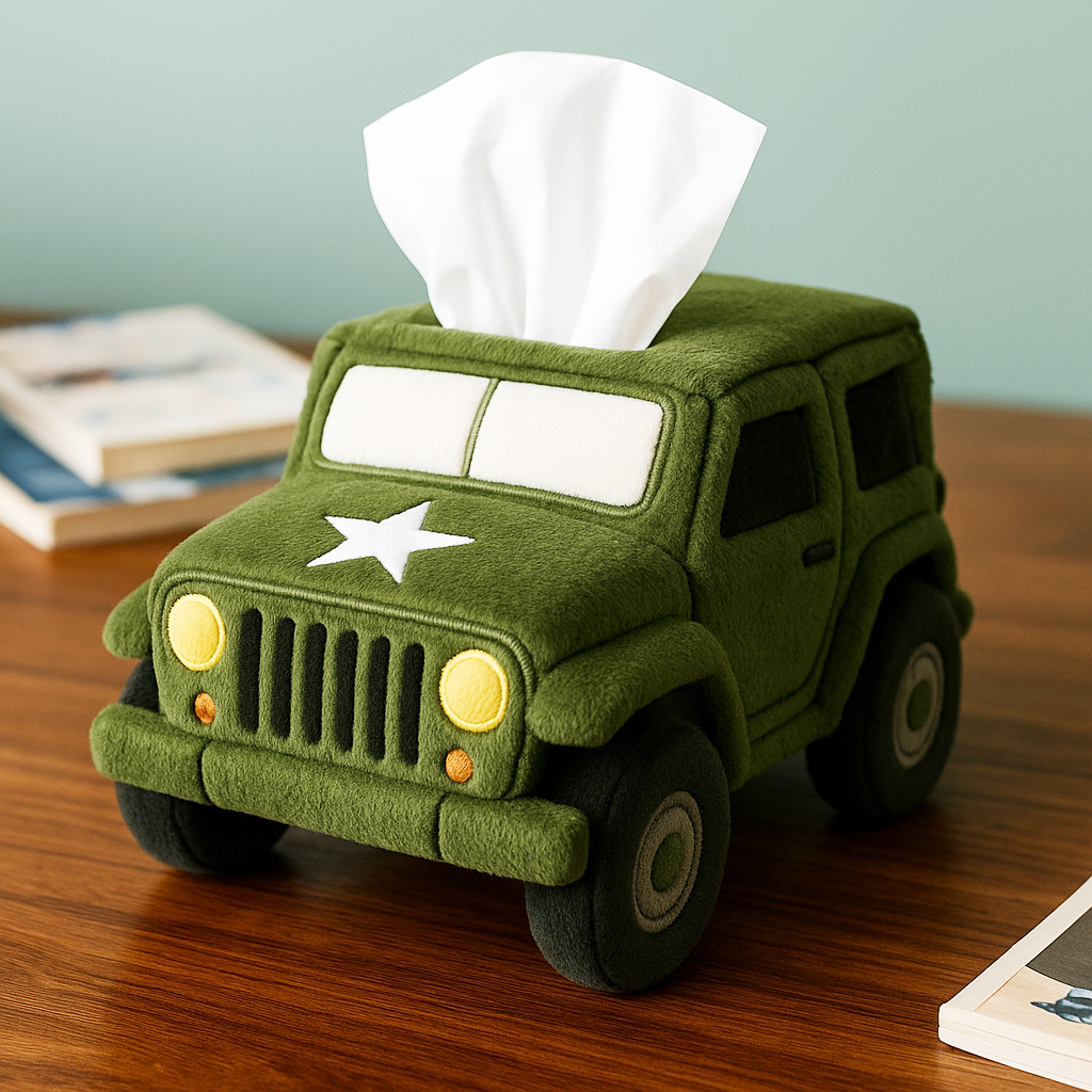 Military Jeep Tissue Boxes