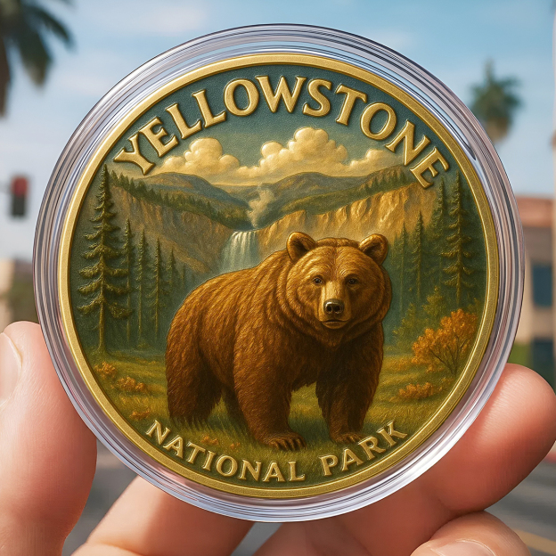 🔥Limited Edition🎁Yellowstone National Park Commemorative Coin