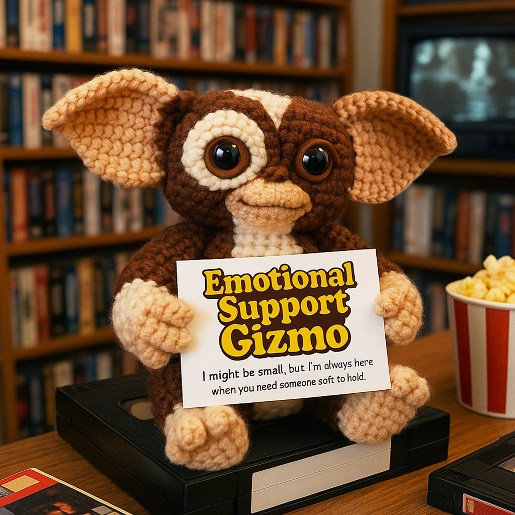 Emotional Support Gizmo Crochet Doll