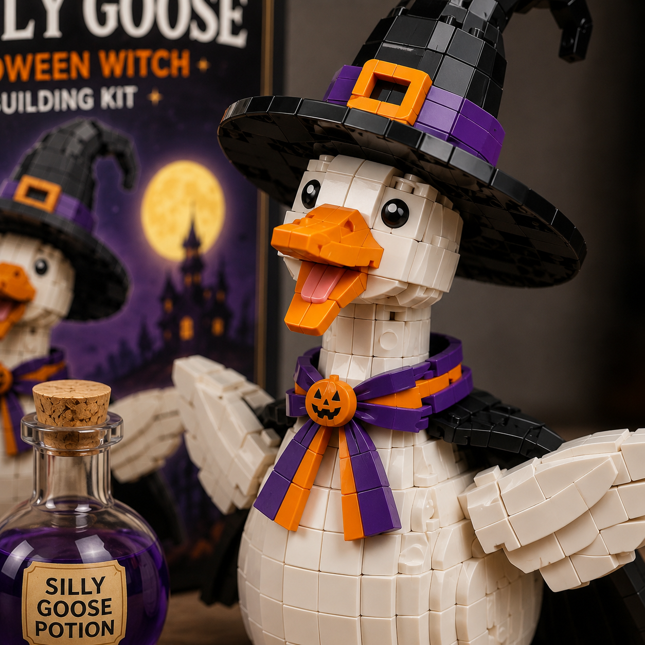 Silly Goose Halloween Witch Building Kit – Build a Little Spooky Chaos