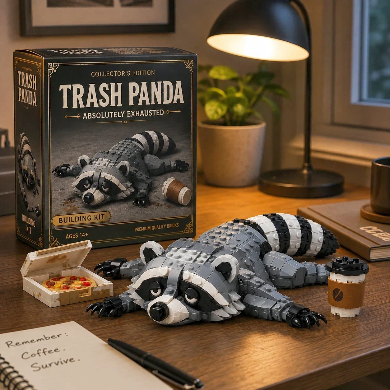 Absolutely Exhausted Trash Panda Building Kit