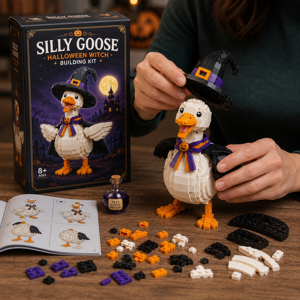 Silly Goose Halloween Witch Building Kit – Build a Little Spooky Chaos