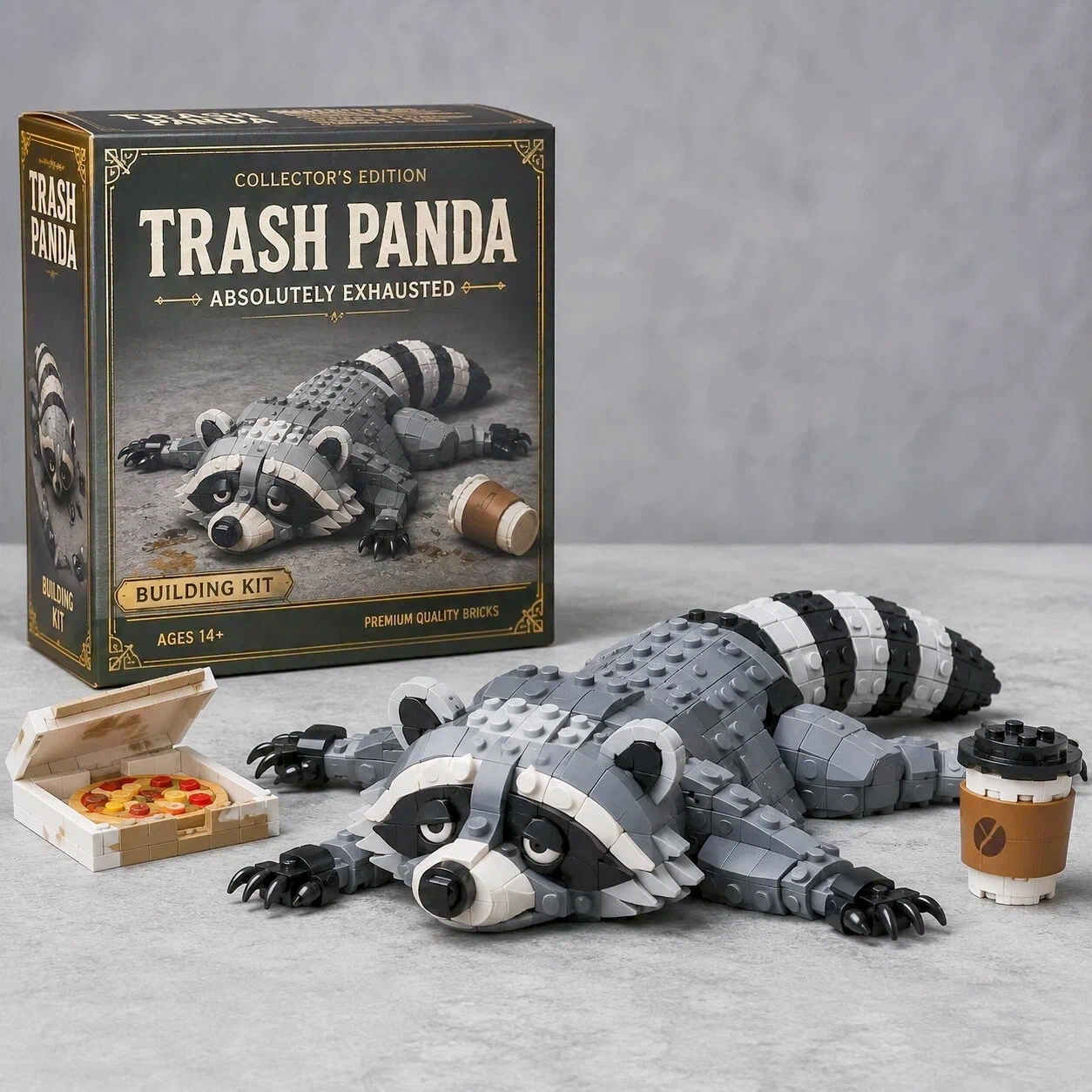 Absolutely Exhausted Trash Panda Building Kit