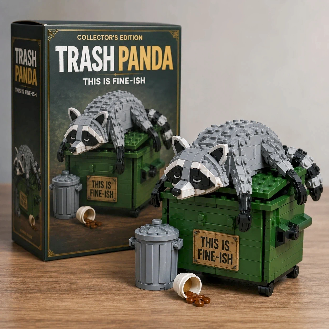Trash Panda “This Is Fine-ish” Building Kit