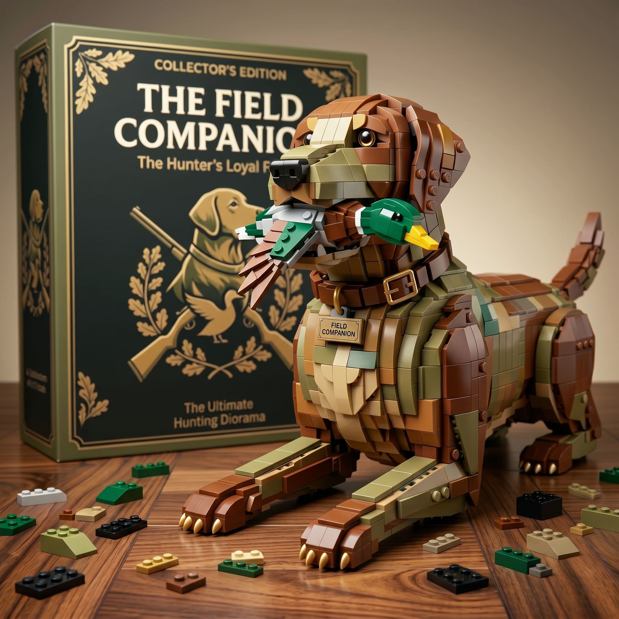 The Field Companion Hunting Dog and Duck Building Block Set