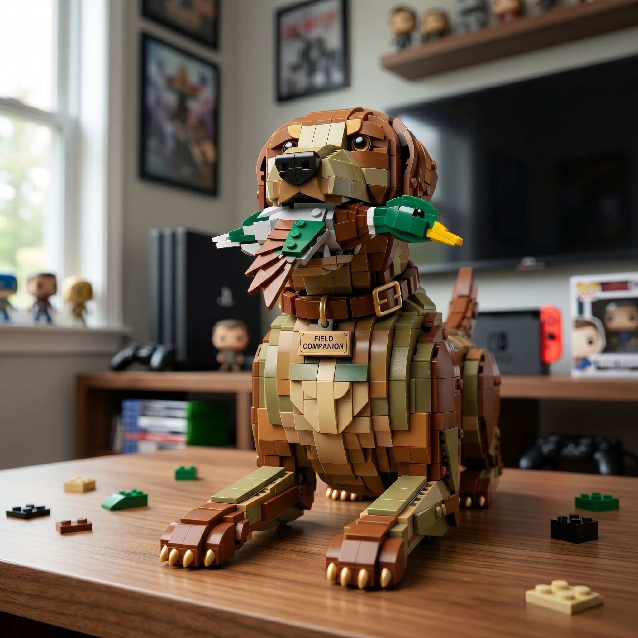The Field Companion Hunting Dog and Duck Building Block Set
