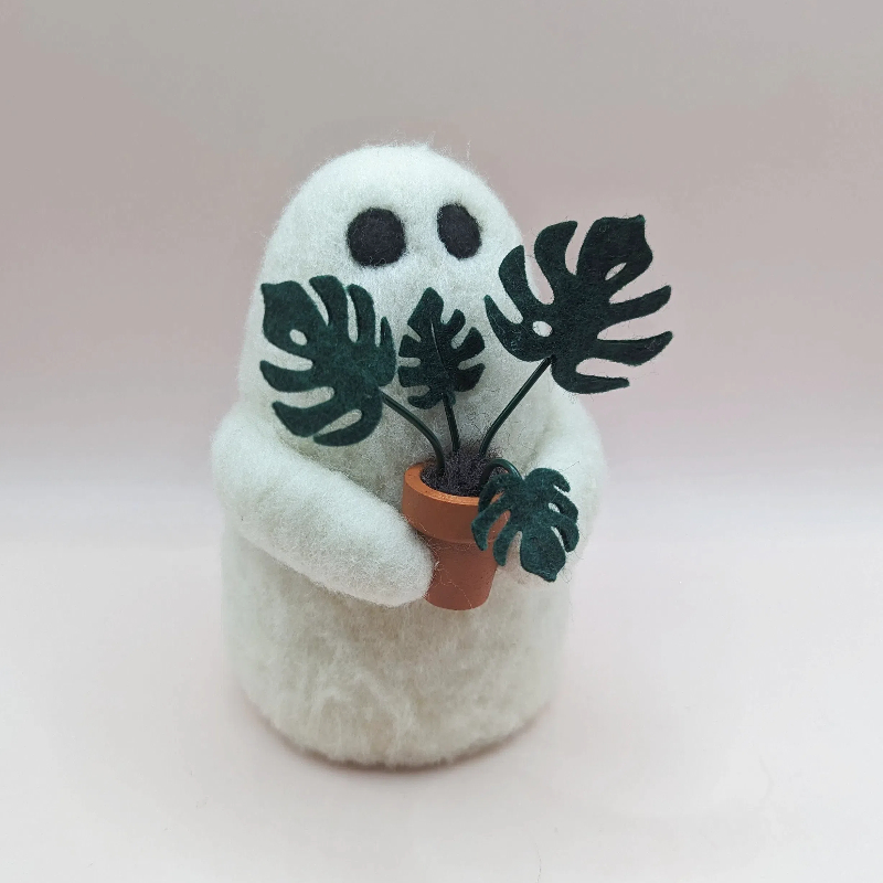 Potted Monstera Ghost