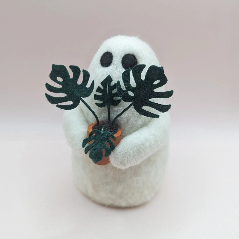 Potted Monstera Ghost