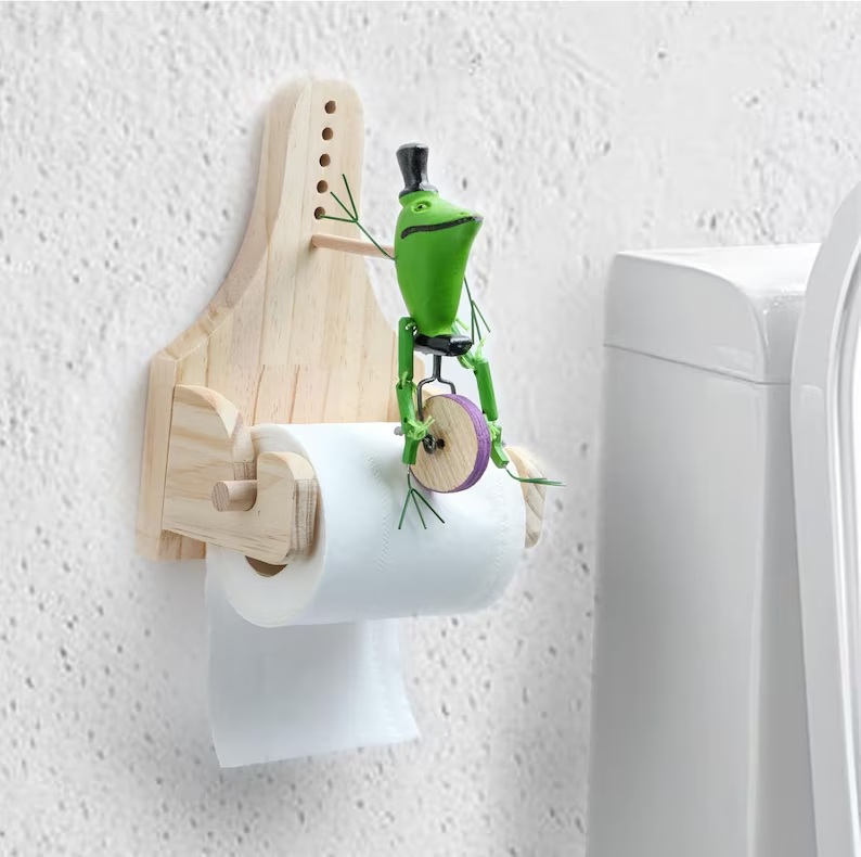 Frogs & Shrimp Unicycle Holder
