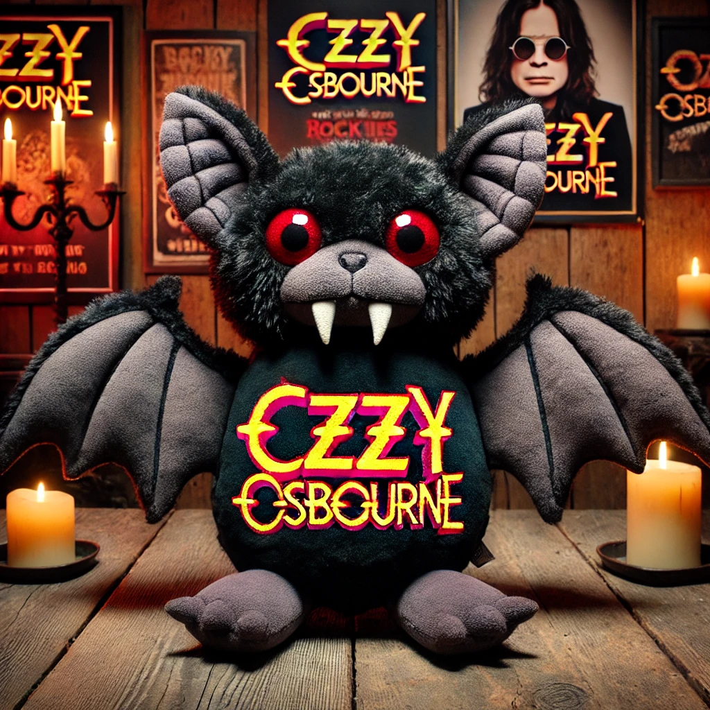 Ozzy Inspired Bat Plush