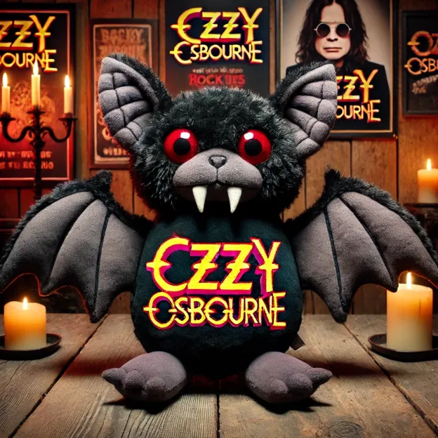 Ozzy Inspired Bat Plush