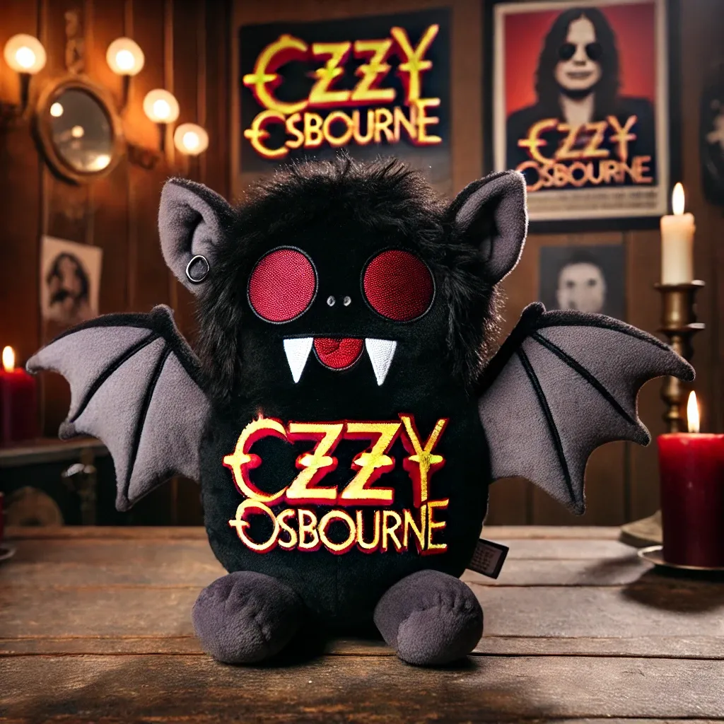 Ozzy Inspired Bat Plush