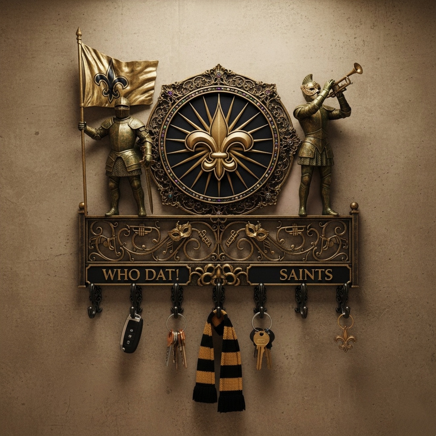 🏈🌌 Spirit Guardian Wall Key Holder 🔑