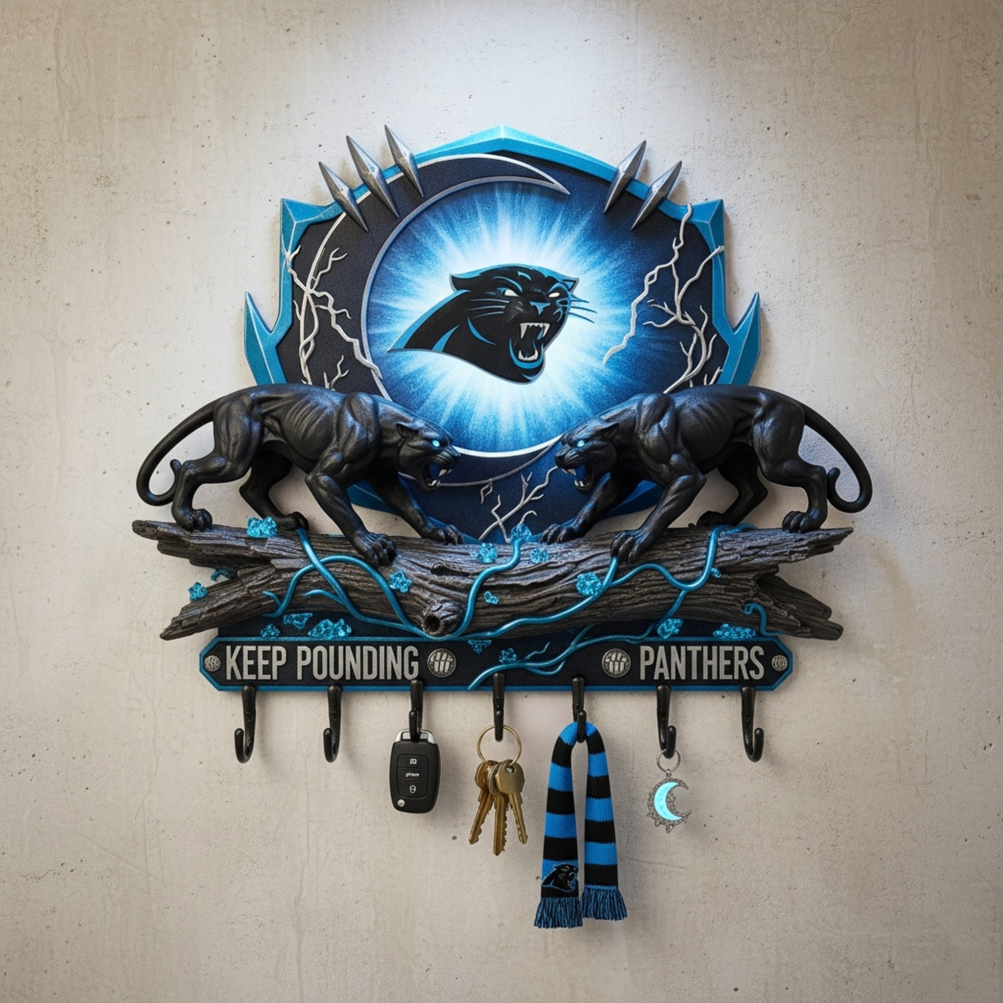 🏈🌌 Spirit Guardian Wall Key Holder 🔑