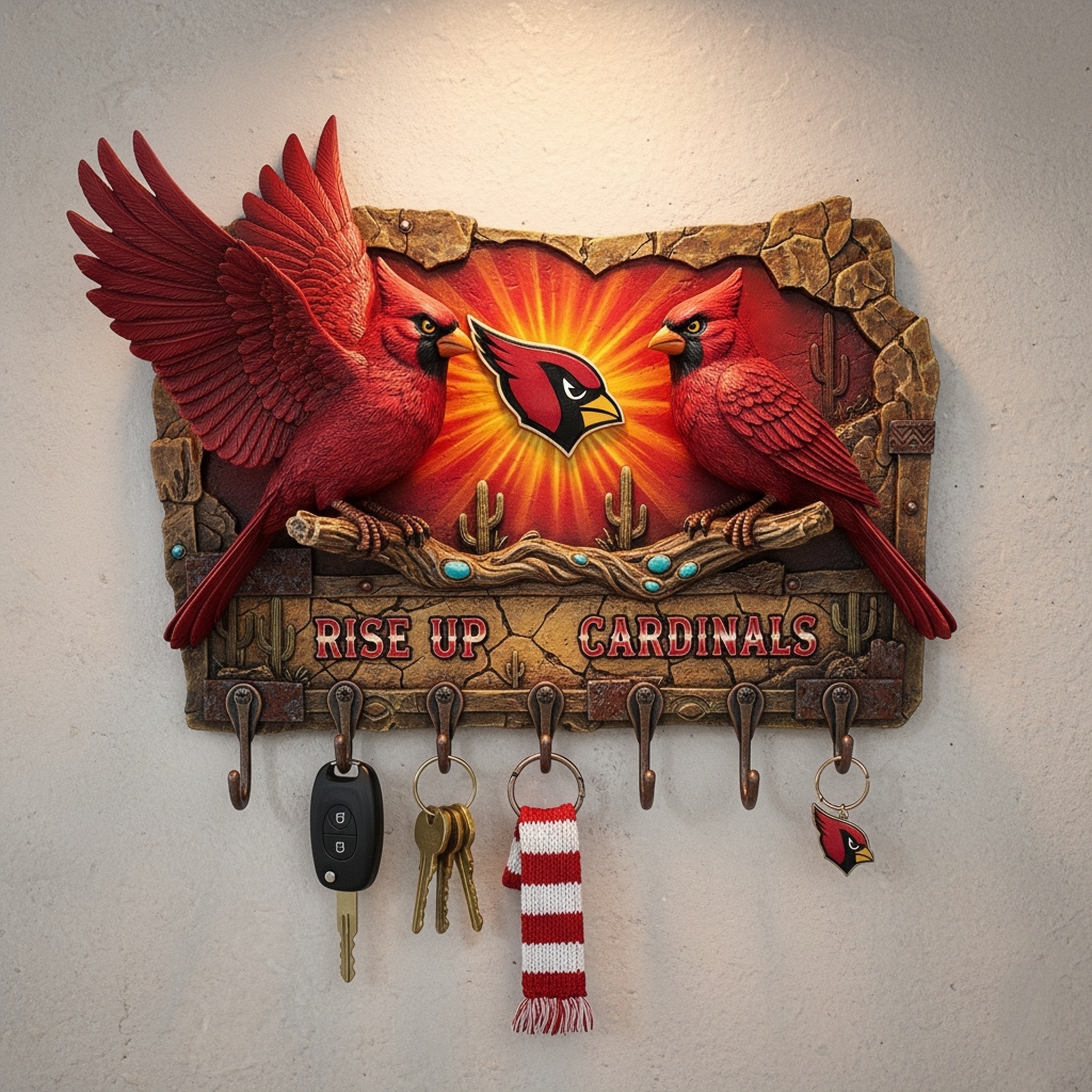 🏈🌌 Spirit Guardian Wall Key Holder 🔑