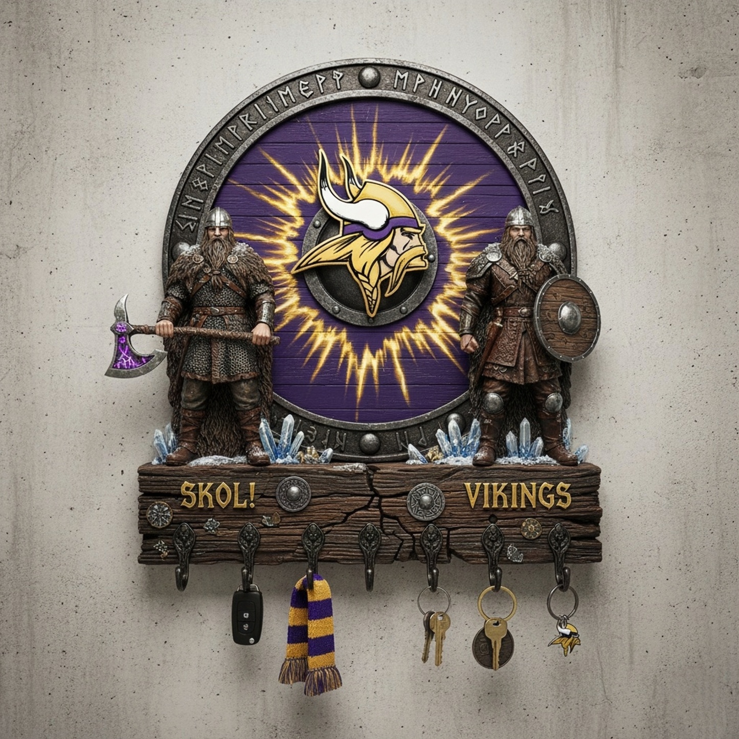 🏈🌌 Spirit Guardian Wall Key Holder 🔑