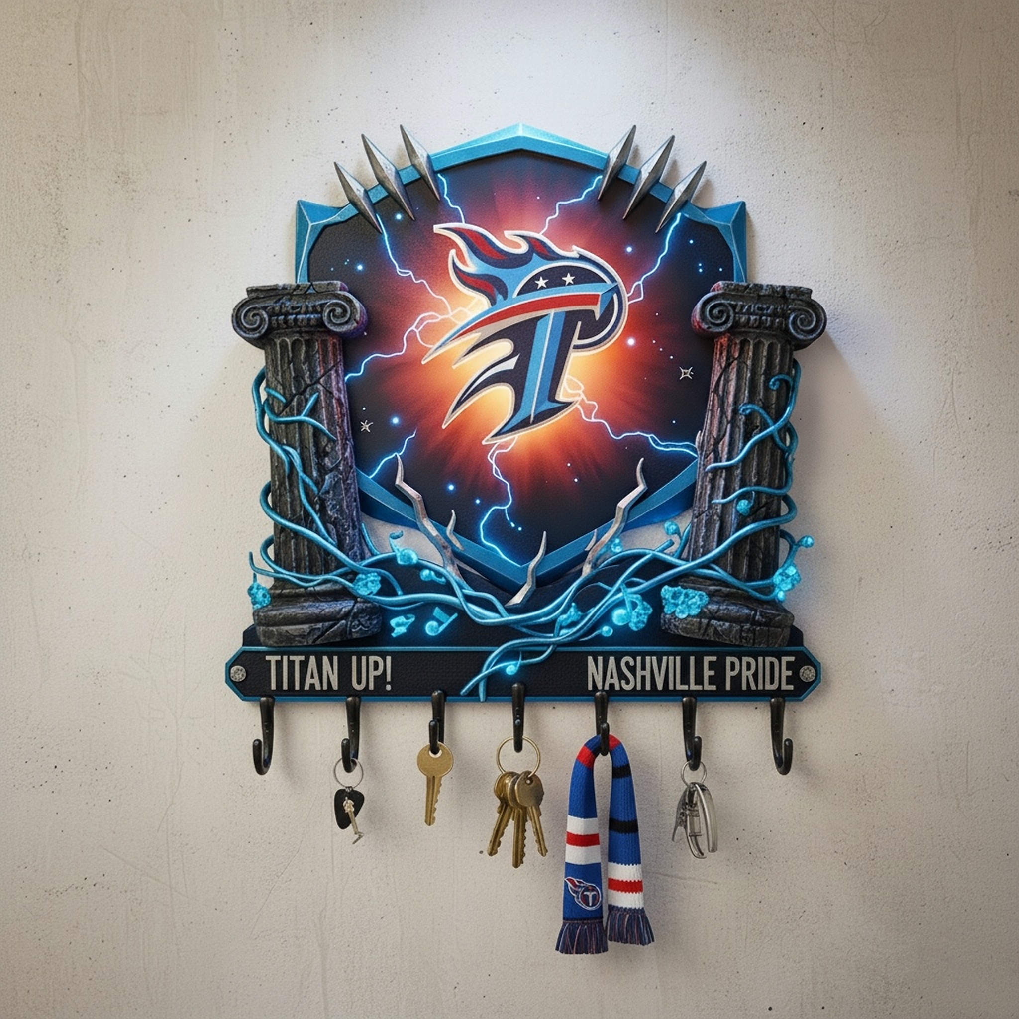 🏈🌌 Spirit Guardian Wall Key Holder 🔑