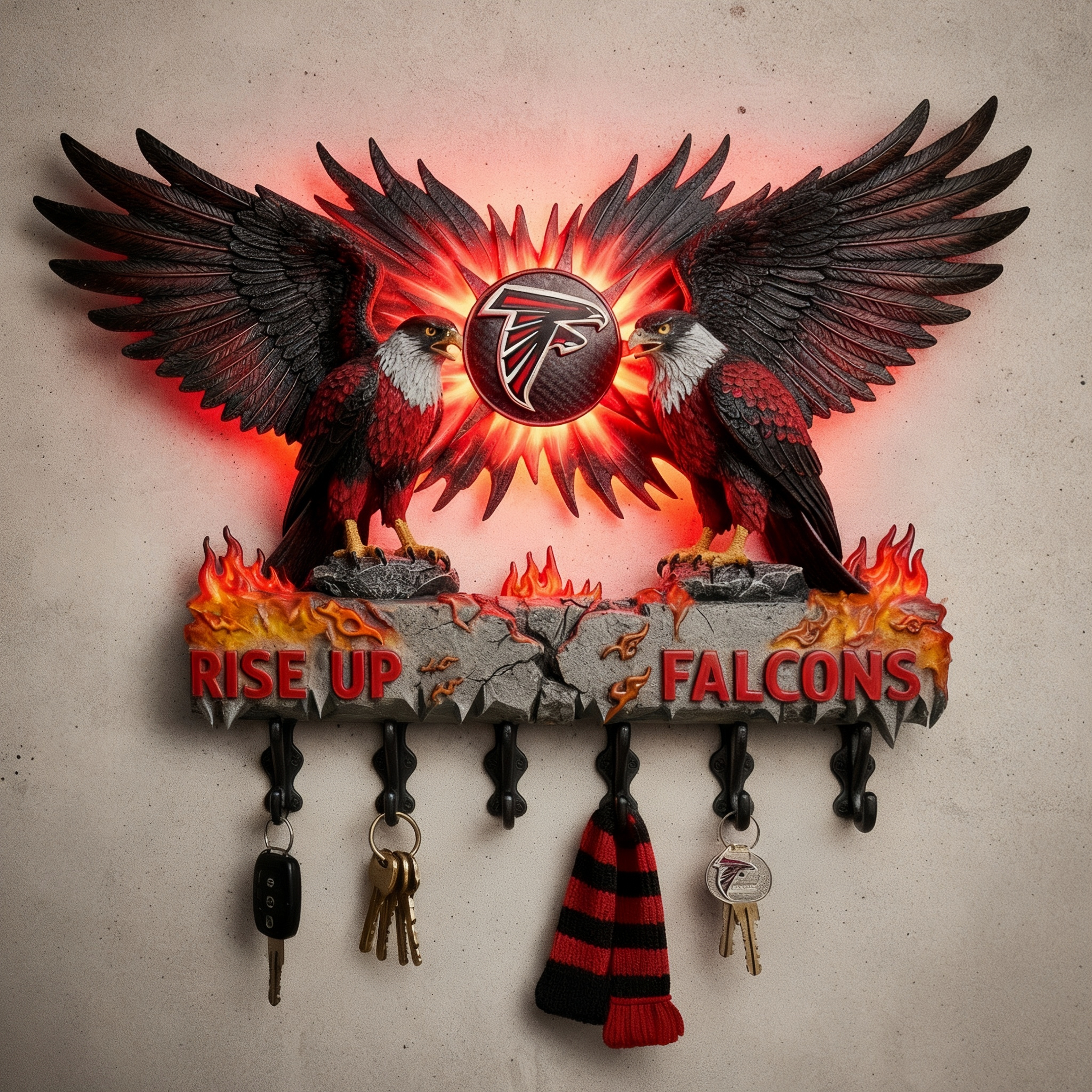 🏈🌌 Spirit Guardian Wall Key Holder 🔑