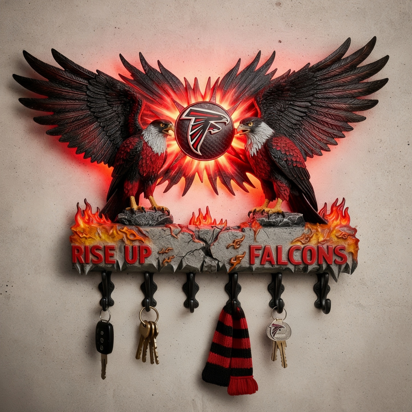 🏈🌌 Spirit Guardian Wall Key Holder 🔑