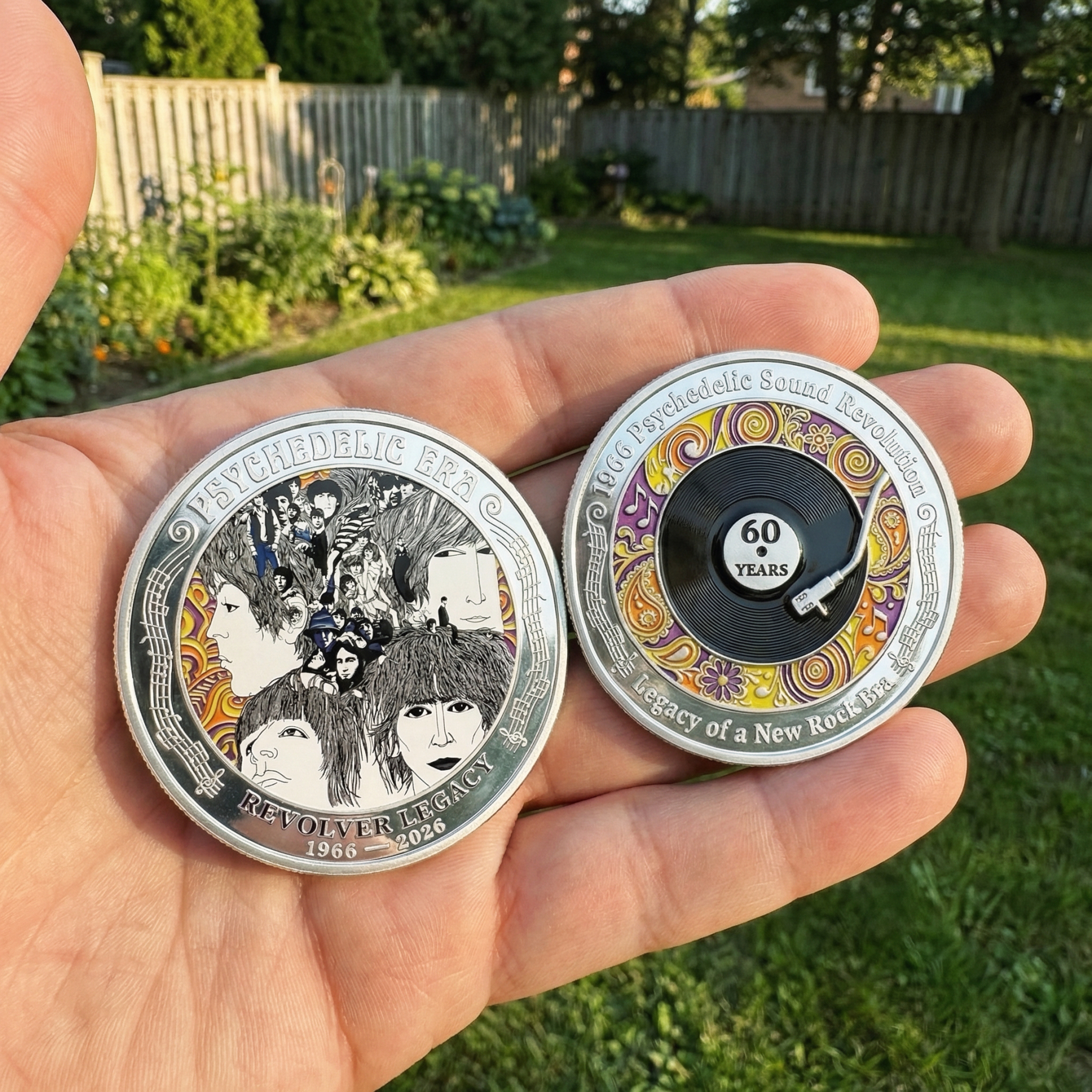 60th Anniversary 1966 Revolver Era Limited Edition Collector Coin 🎶