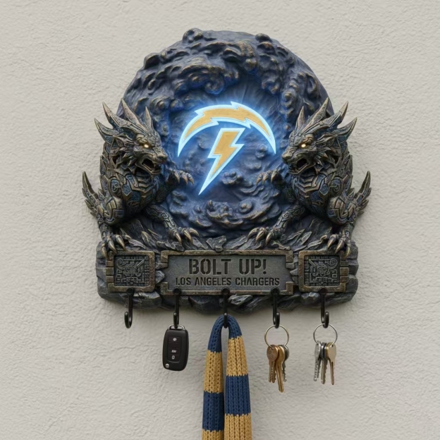 🏈🌌 Spirit Guardian Wall Key Holder 🔑