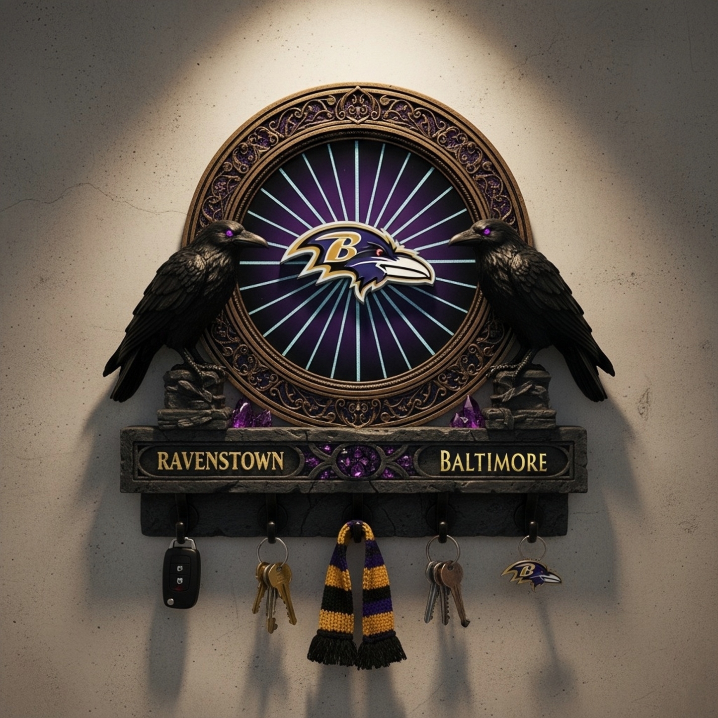 Originality Verification 🏈🌌 Spirit Guardian Wall Key Holder 🔑