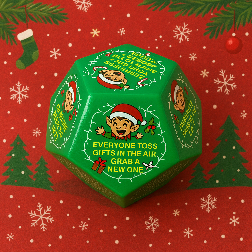 🎲 Hilarious Christmas Gift Exchange Party Game Dice