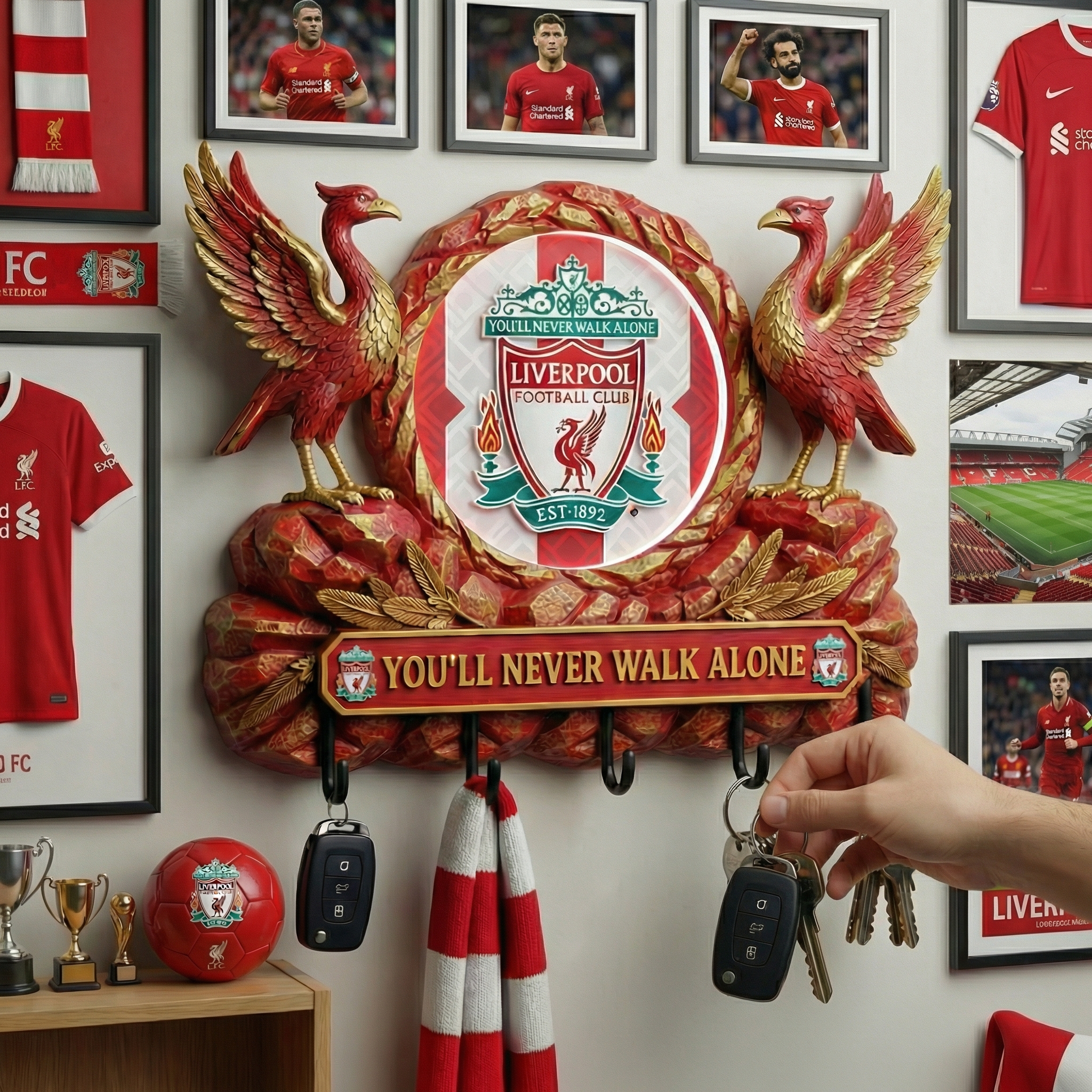 You’ll Never Walk Alone Guardian Bird Wall Key Holder