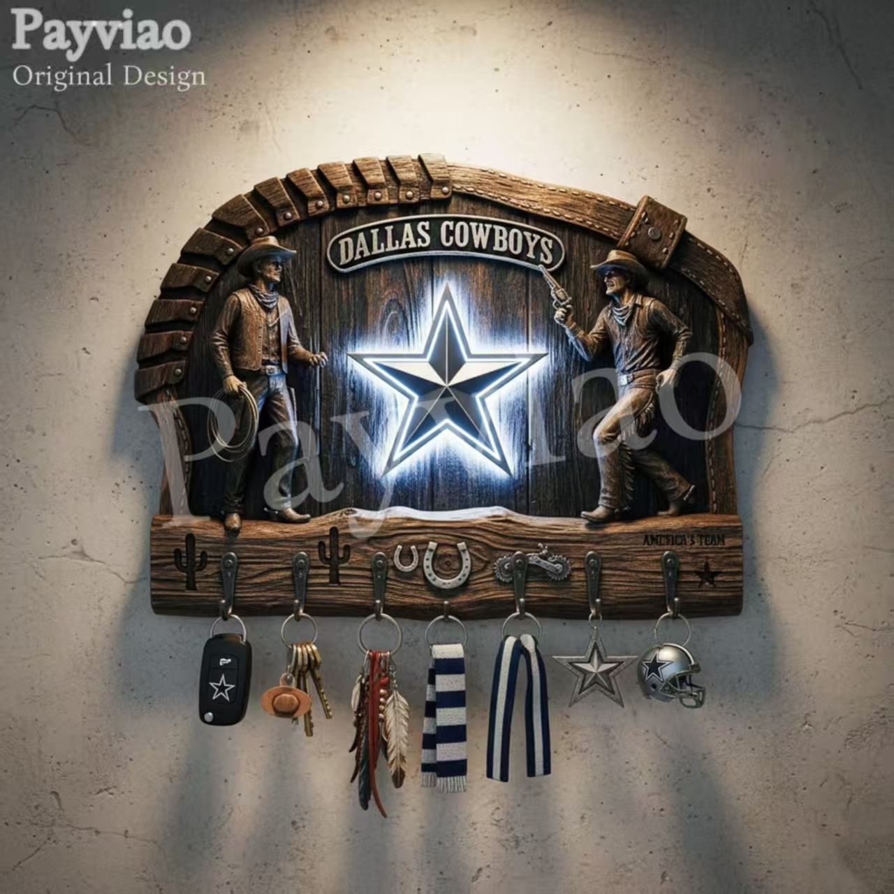 Originality Verification 🏈🌌 Spirit Guardian Wall Key Holder 🔑