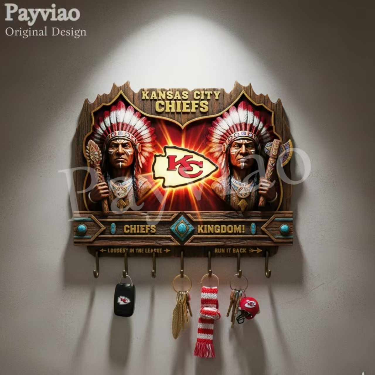 Originality Verification 🏈🌌 Spirit Guardian Wall Key Holder 🔑