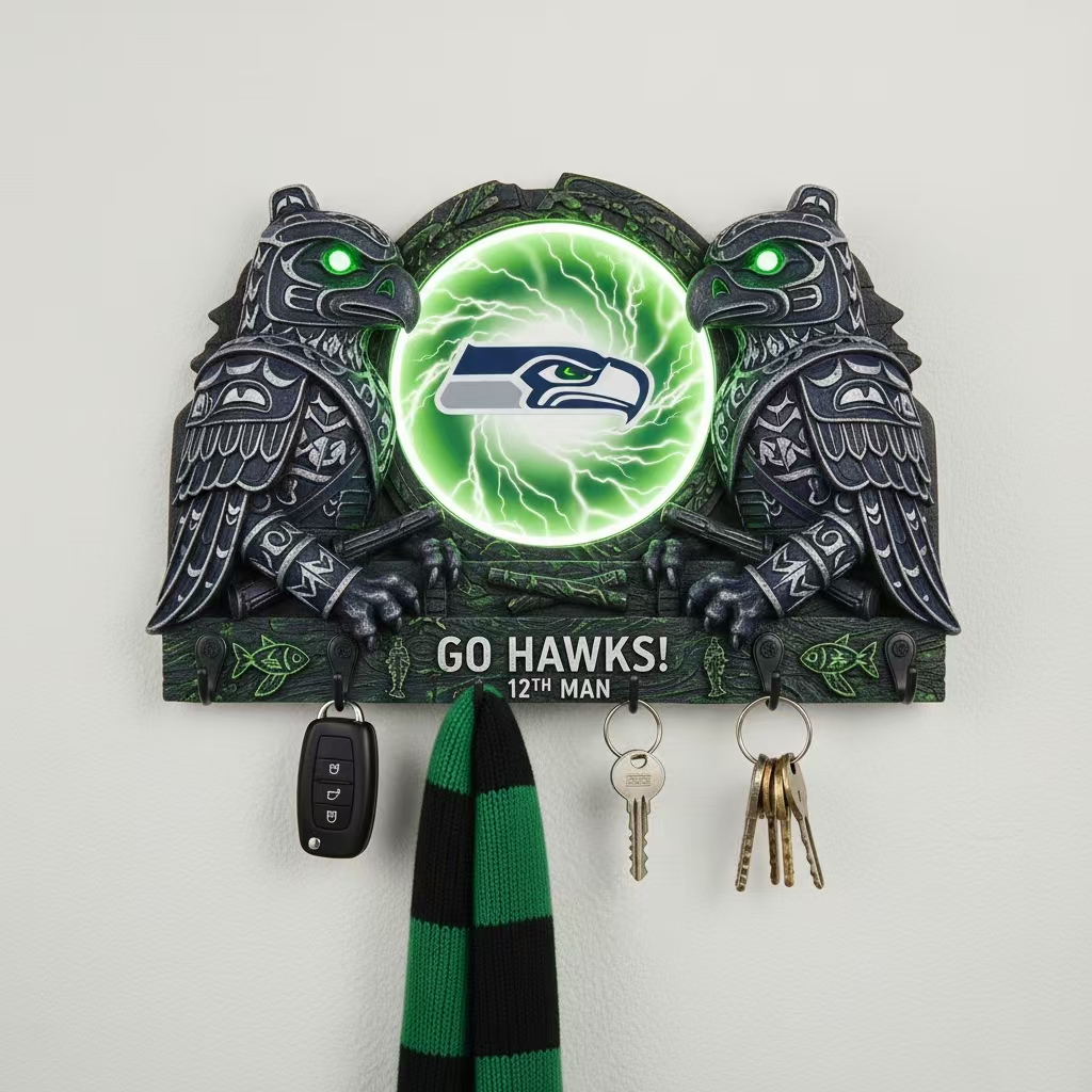 🏈🌌 Spirit Guardian Wall Key Holder 🔑