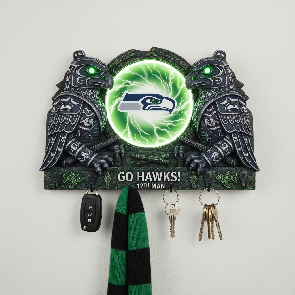🏈🌌 Spirit Guardian Wall Key Holder 🔑