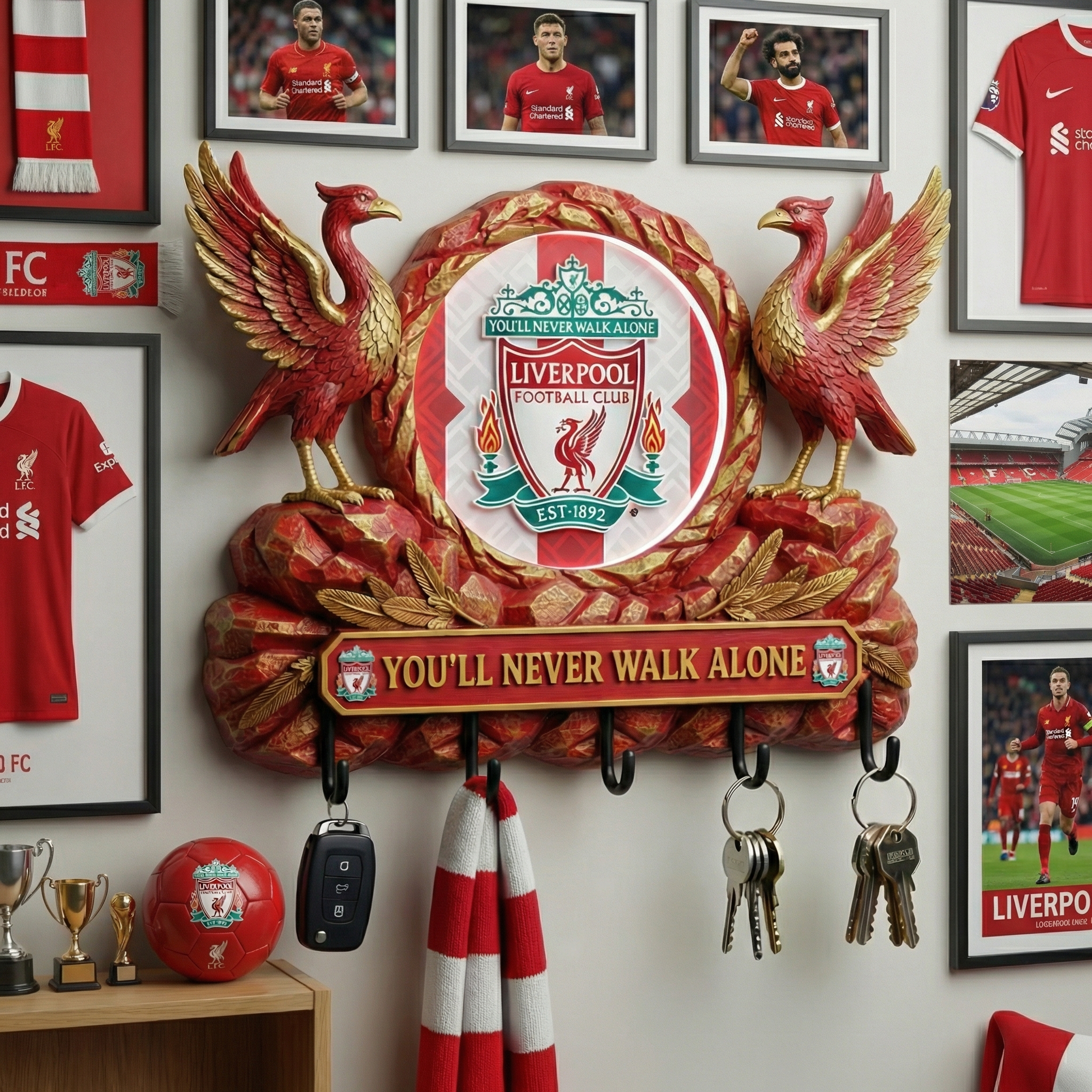 You’ll Never Walk Alone Guardian Bird Wall Key Holder