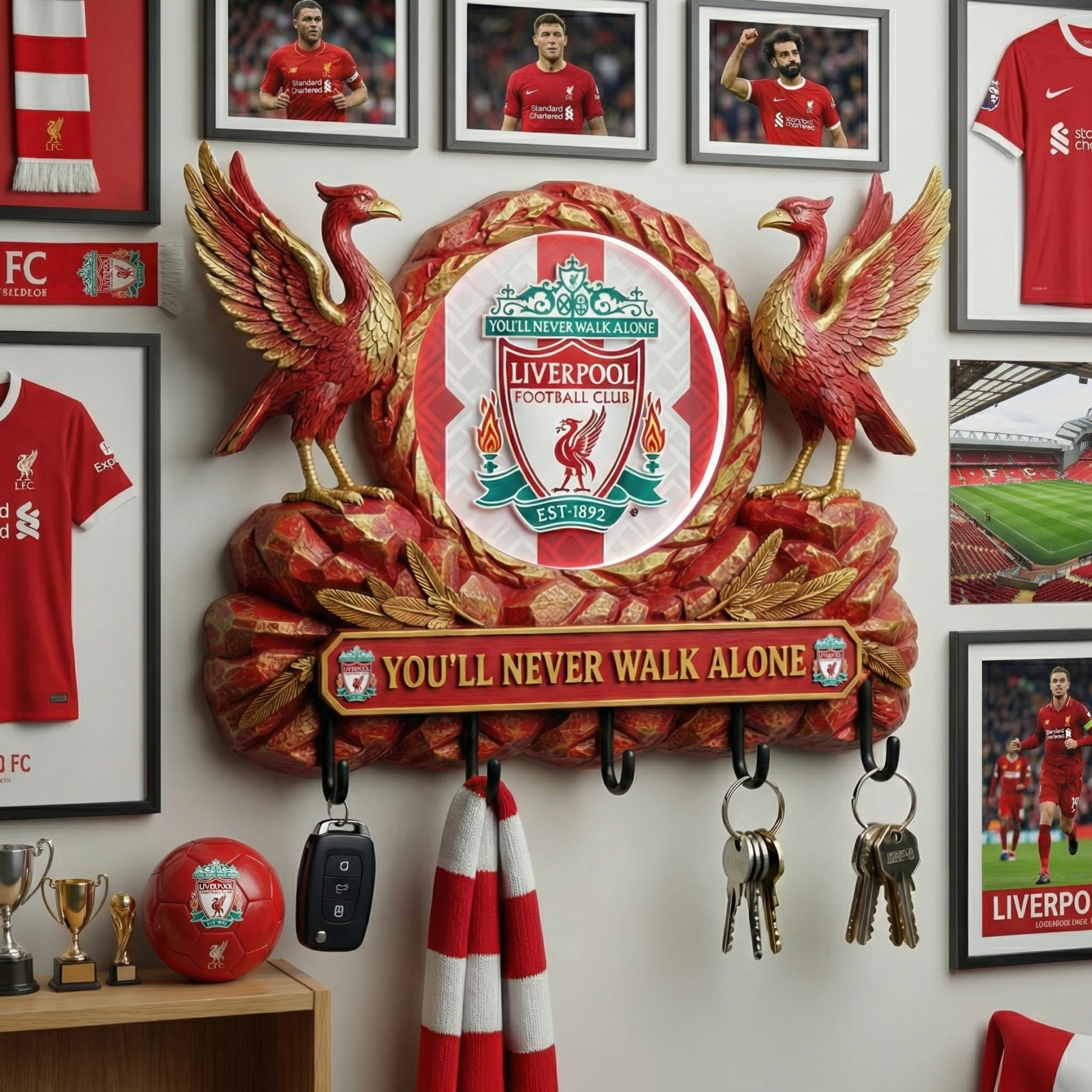 You’ll Never Walk Alone Guardian Bird Wall Key Holder