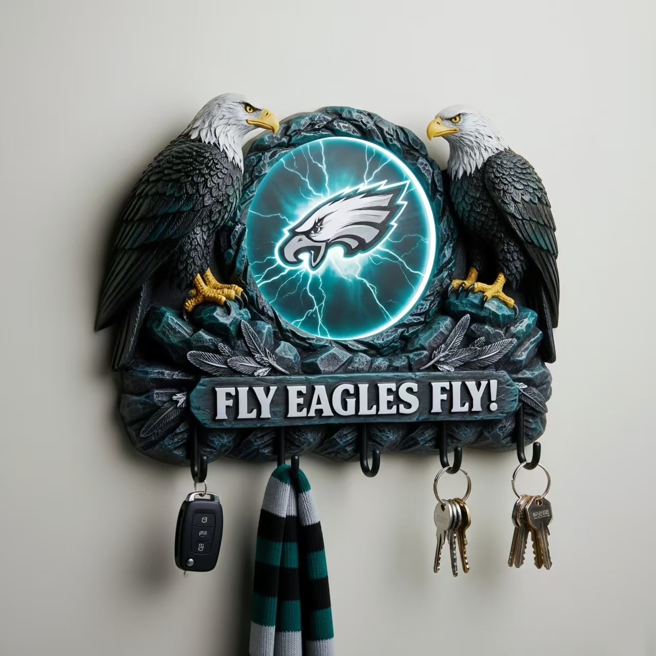 🏈🌌 Spirit Guardian Wall Key Holder 🔑