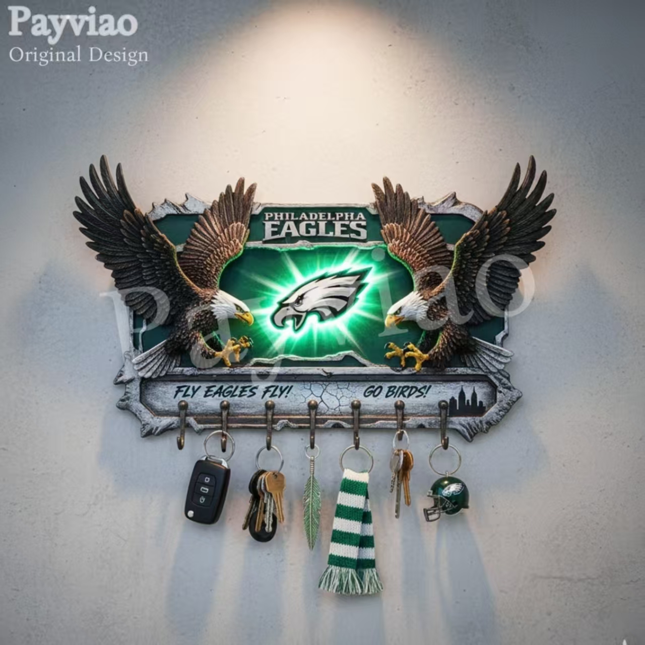 Originality Verification 🏈🌌 Spirit Guardian Wall Key Holder 🔑