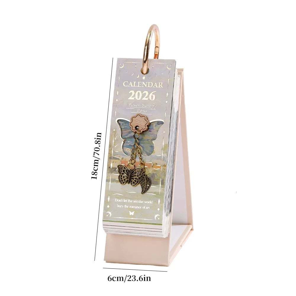 🎨 2026 Vintage European Style Oil Painting Flip Calendar