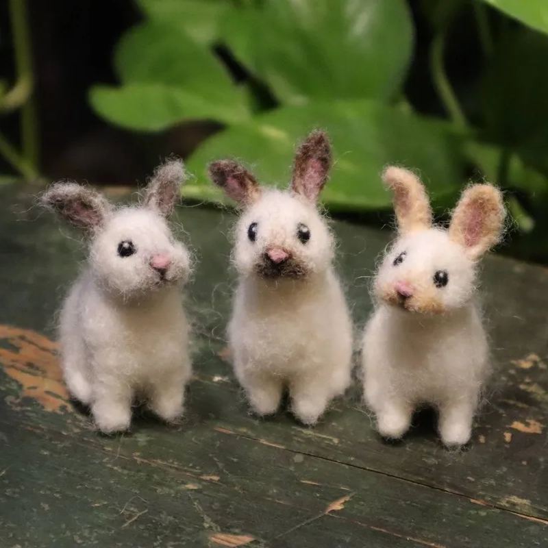Needle Felted Baby Bunny