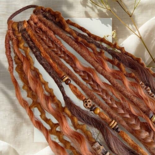 🔥 New Year Hot Sale 49% OFF👩🏼‍🦱🌊 Elastic Dread Ponytail — One-Minute Boho Magic✨💁‍♀️