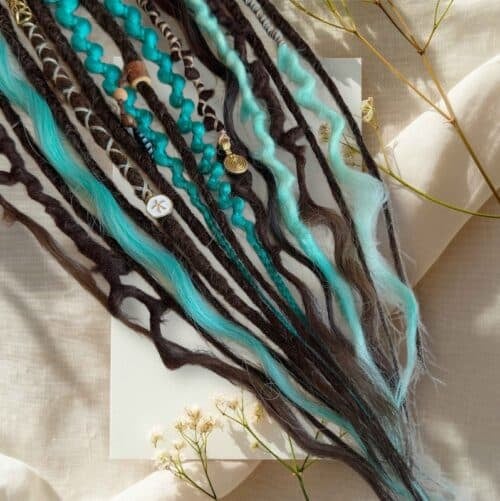 🔥 New Year Hot Sale 49% OFF👩🏼‍🦱🌊 Elastic Dread Ponytail — One-Minute Boho Magic✨💁‍♀️