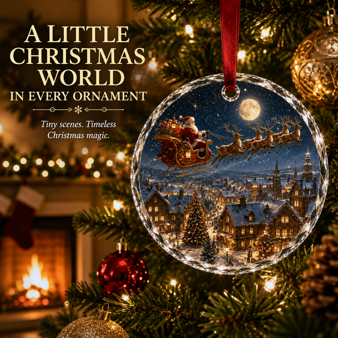 🔥Limited time 70% OFF -✨🎄Christmas Landscape Scene Ornament – Festive Holiday Hanging Decoration