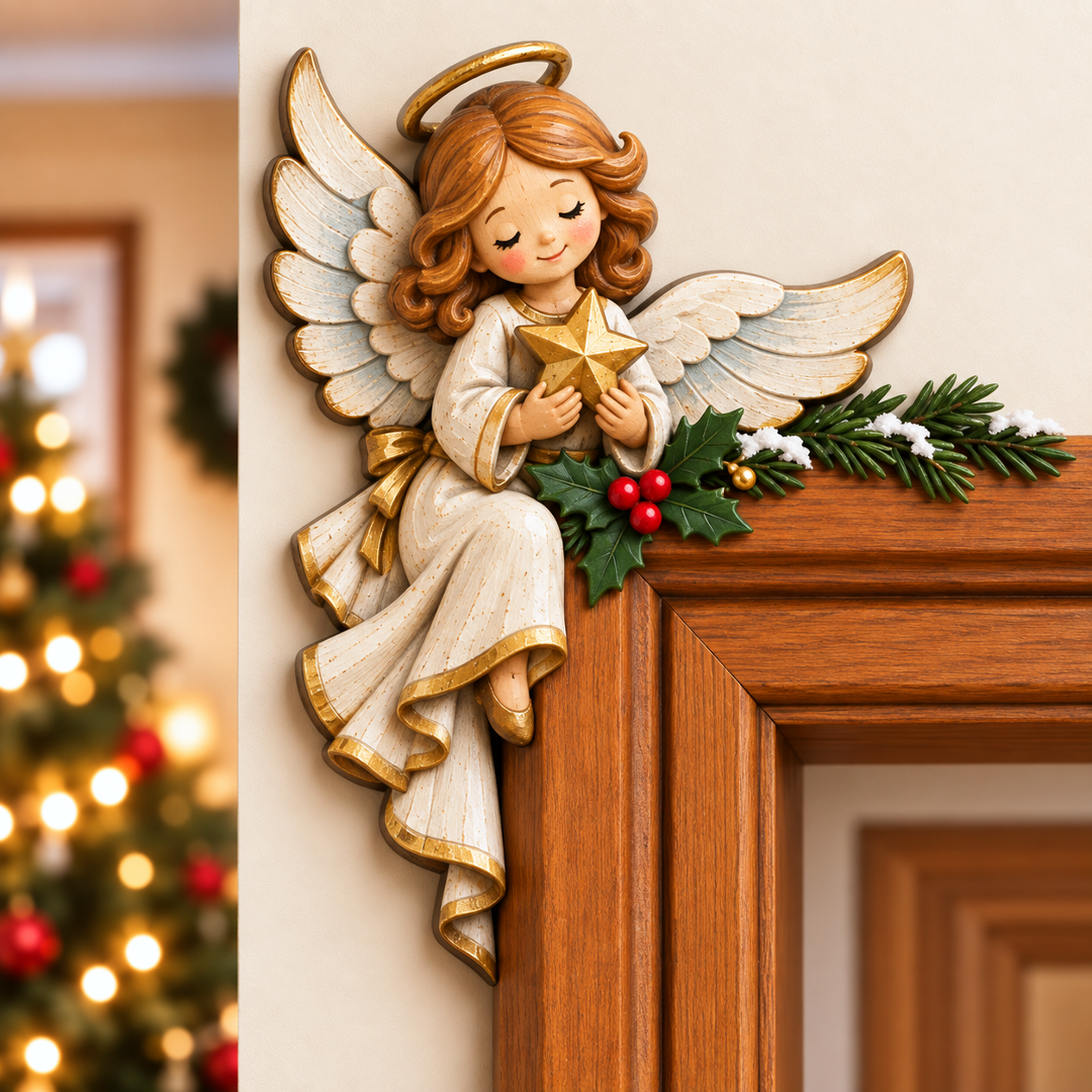 🔥Last 75pcs🎉-🎅🚪Christmas Peekaboo Door Frame Corner Decor – A Little Holiday Surprise Around Every Corner